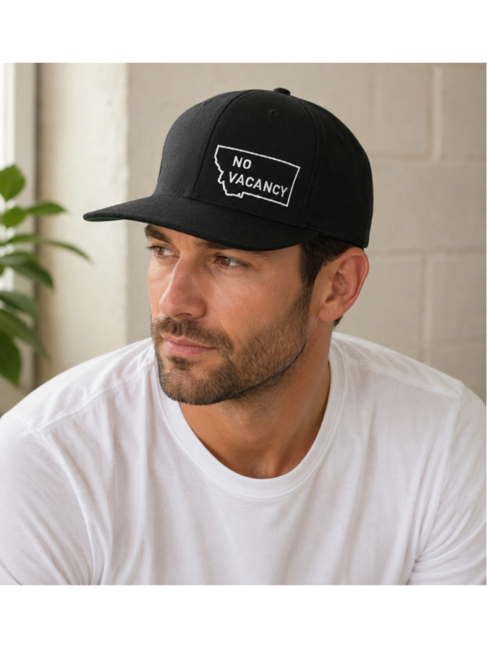 Men's Arcadian Outfitters Black White No Vacancy Montana Hat One Size